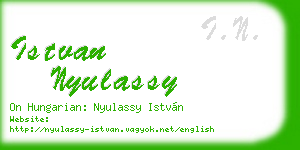 istvan nyulassy business card