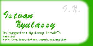istvan nyulassy business card